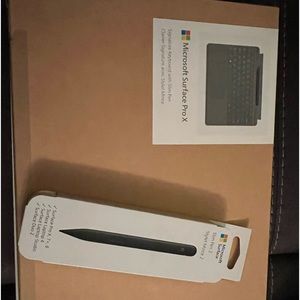 New Microsoft Surface Pro X with keyboard and pen